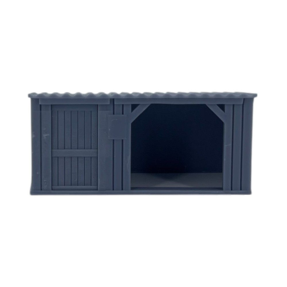 Storage Shed - O Scale 1:48 - Gray