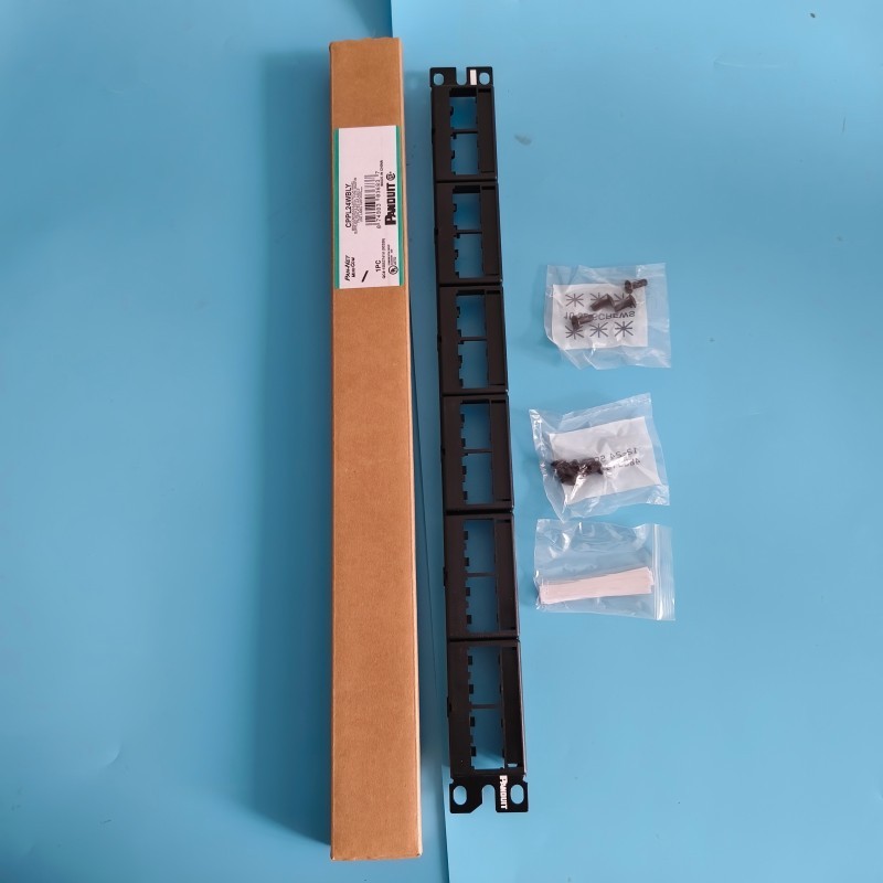 Mini Com Modular Patch Panel Cat 6, 5E w/ Faceplates For Panduit CPP24WBLY USA