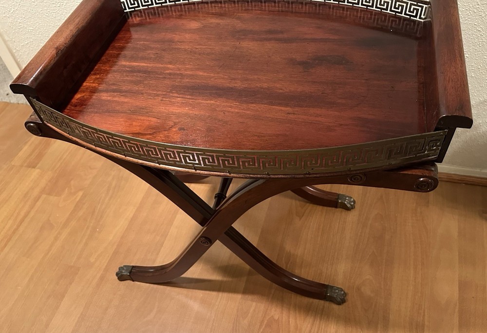 FERGUSON Regency Style Vintage Tray Top Server Table