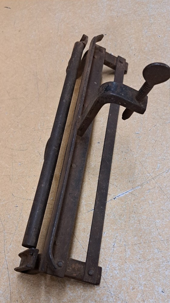 Antique Saw Vice Clamp On Table Holder