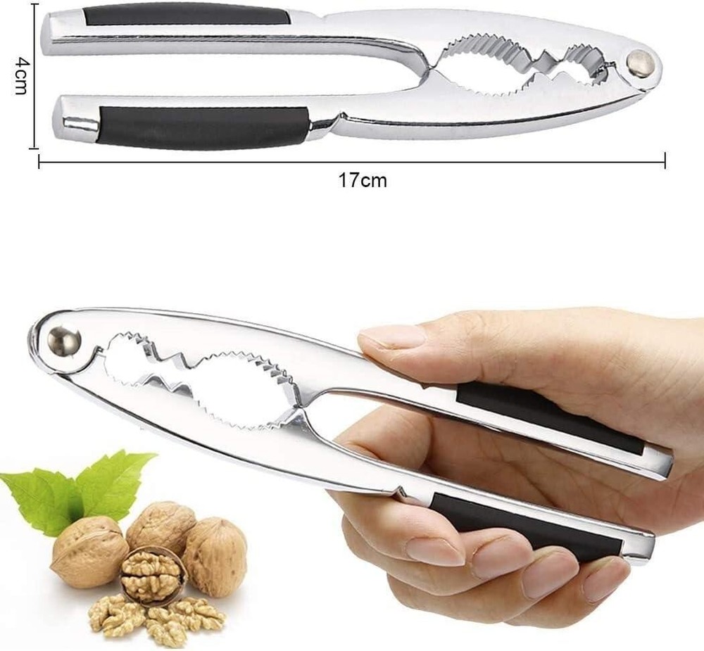Nut Cracker for All Nuts Kitchen Gadgets Tool Sheller Walnut Opener Plier Alloy