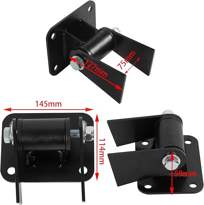 Universal LS Engine Motor Mounts Conversion Swap Fits LS1 LS2 LS3 LS6 LS7