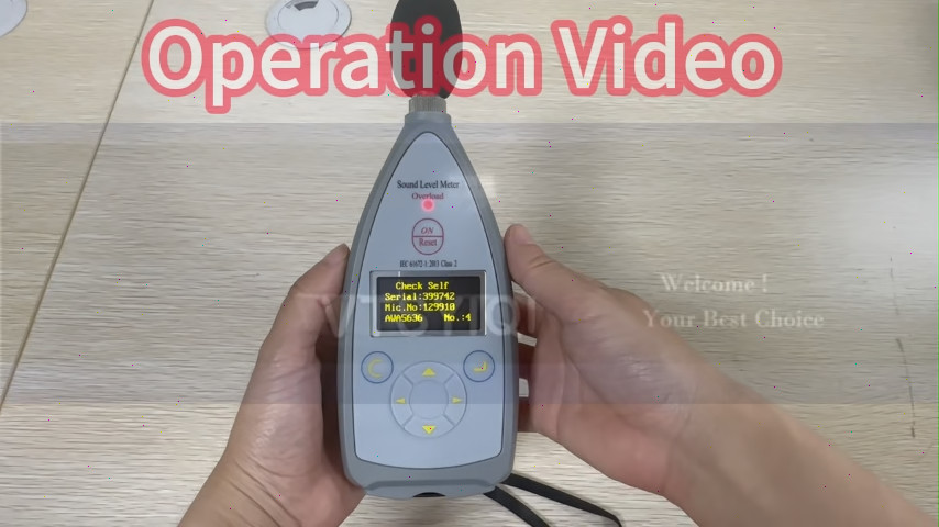 Sound Level Meter Class 1 Noise Level Meter 8000 Groups Data 25dB(A)-140dB(A)