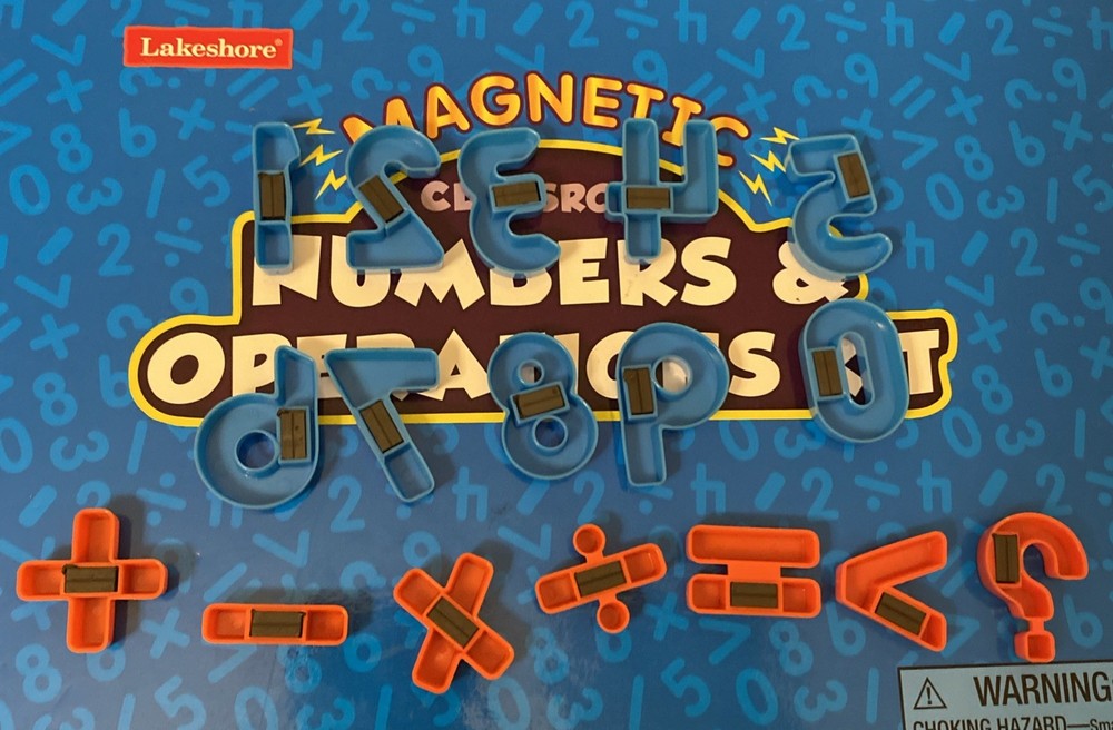 Lakeshore Magnetic Classroom Numbers & Operations Kit JJ515 Math Learning Set