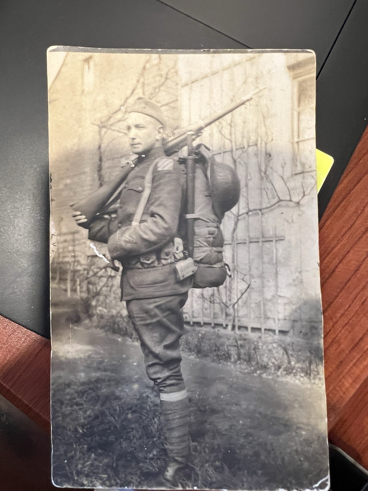 WWI Archive – Uniform, Sweetheart pillowcase, Letters, promotion papers, photos