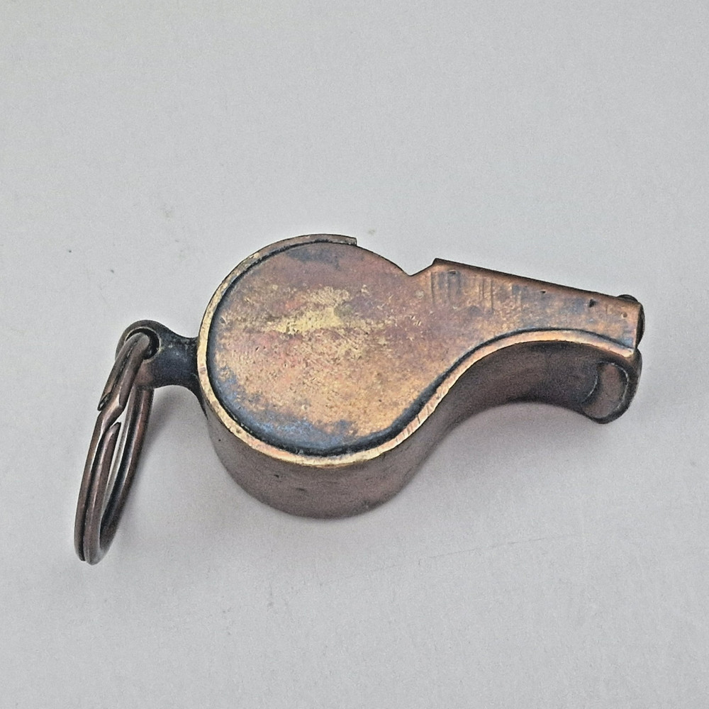 Vintage Copper Whistle with Ring