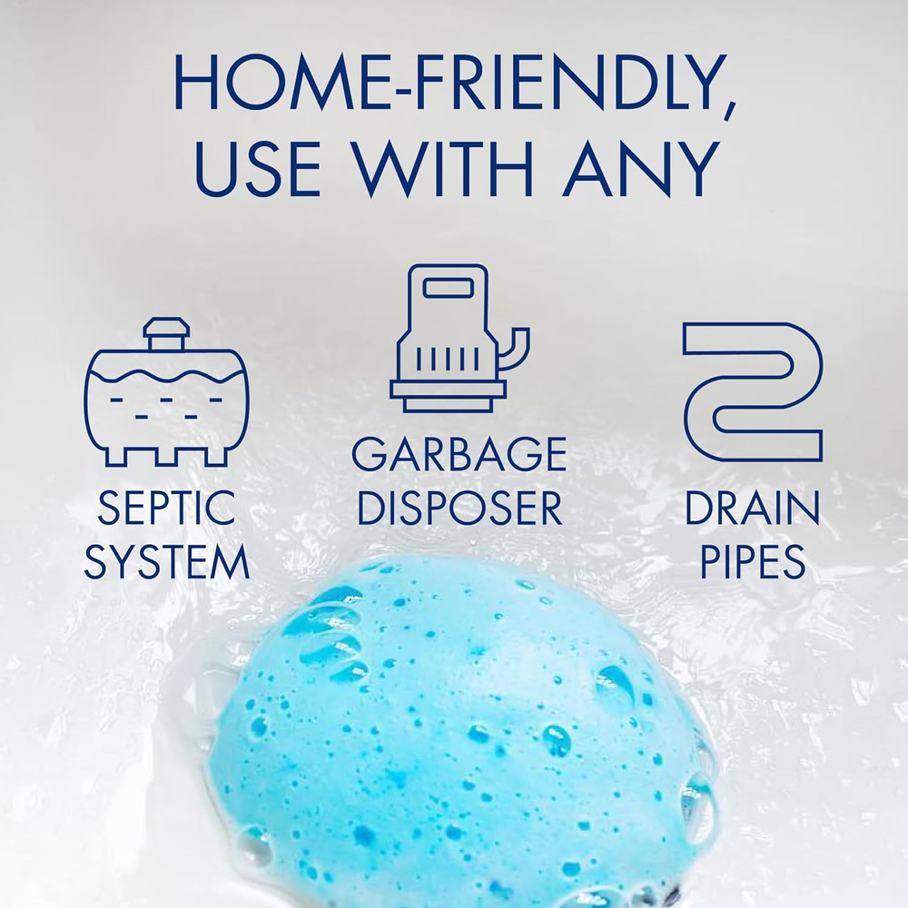 Lemon Scented Garbage Disposer Cleaner & Odor Eliminator - 4 Packets