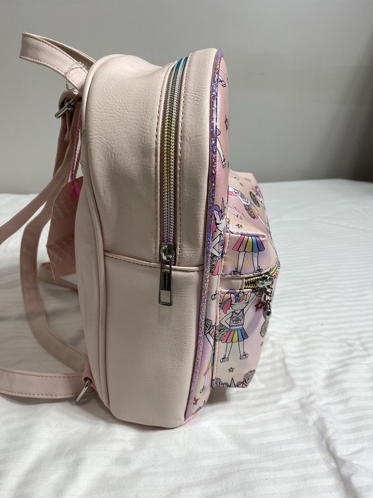 OMG! Accessories Unicorn Cheerleader Printed Dome Mini Backpack