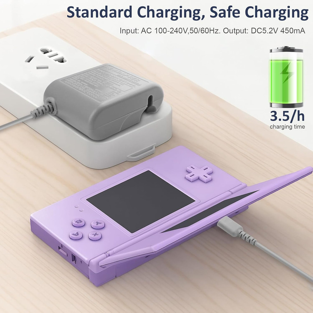 DS Lite Charger Wall Adapter USB Cable Replacement Power Supply
