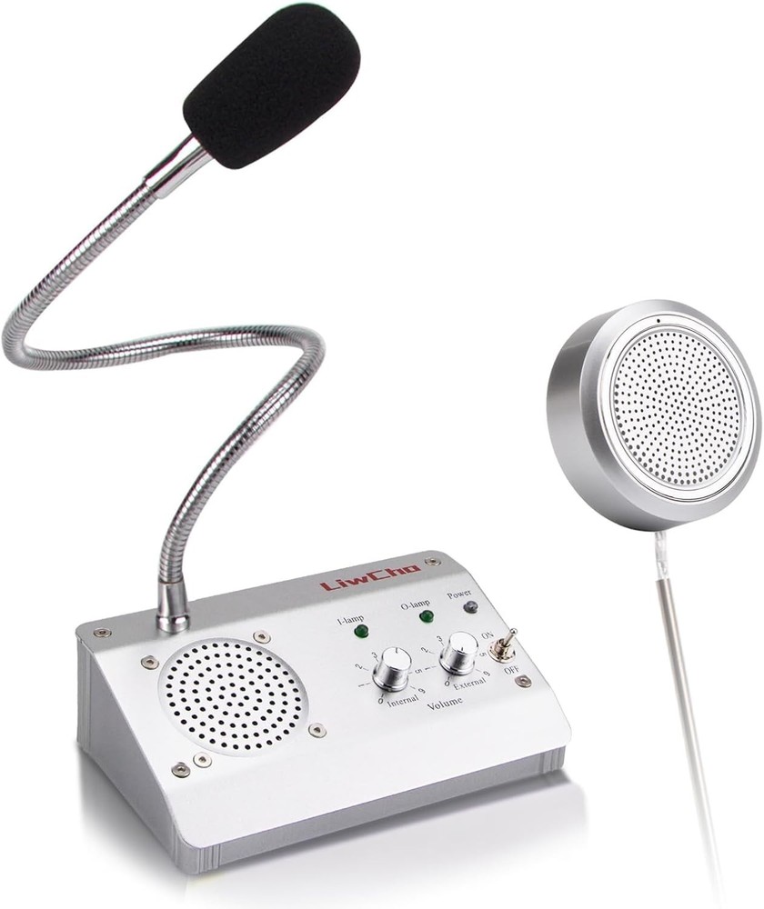 Intercom System Two Way Window Microphone Speaker for Bank Hospital Office