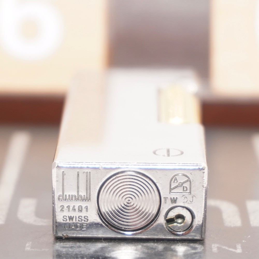Dunhill Lighter Palladium Plate _Ultrasonically Cleaned_Working