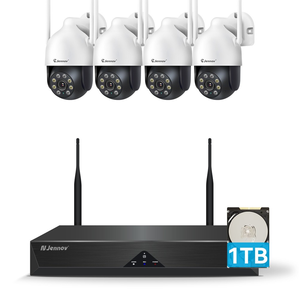Wireless Security Camera System 5MP CCTV 10CH NVR Two Way Audio P2P Remote APP