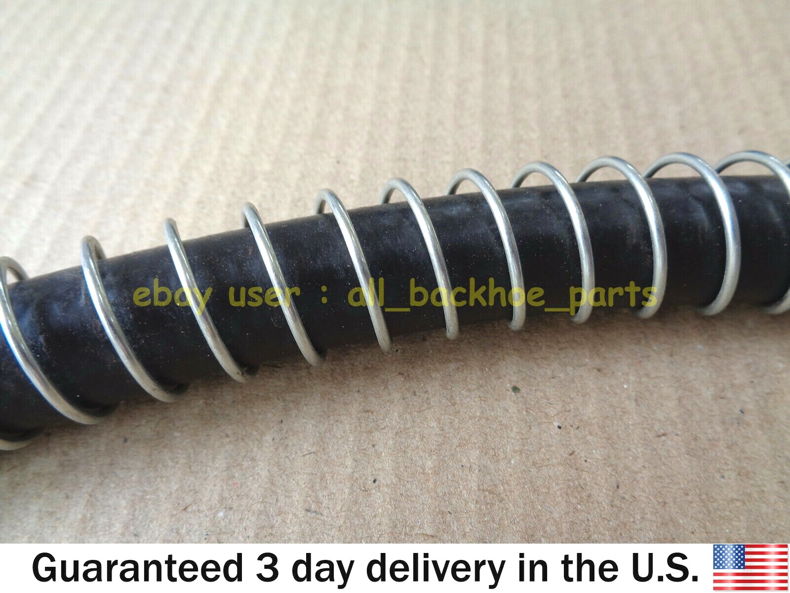 JCB BACKHOE - HOSE 3/8 BSP 800 MM WITH SPRING GUARD, 2 PCS. (PART NO. 612/80156)