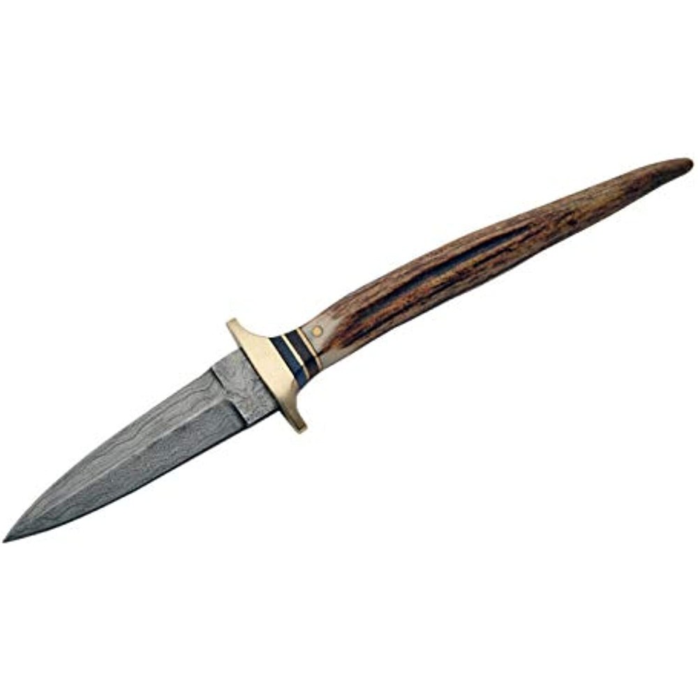 SZCO Supplies Damascus Boot Knife