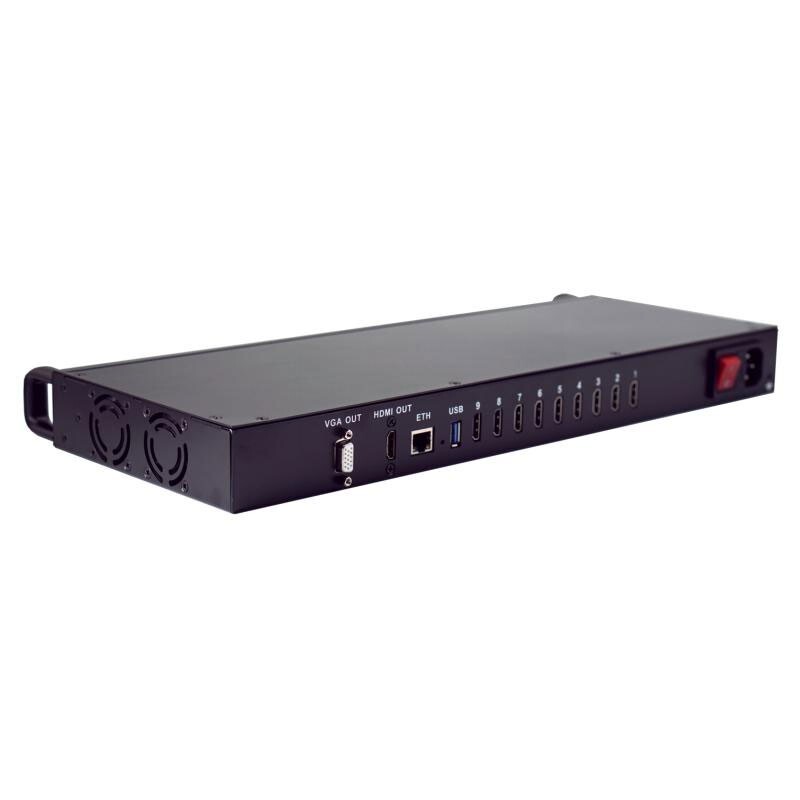 9-Channel Video Encoder H265 HDMI Live Encoder Supports RTSP/RTMP/HTTP/HLS/UDP