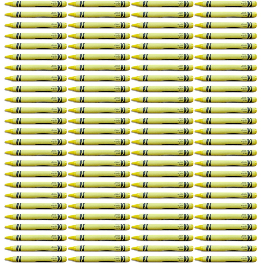 Yellow Crayon Bulk Value Pack | 100 Count