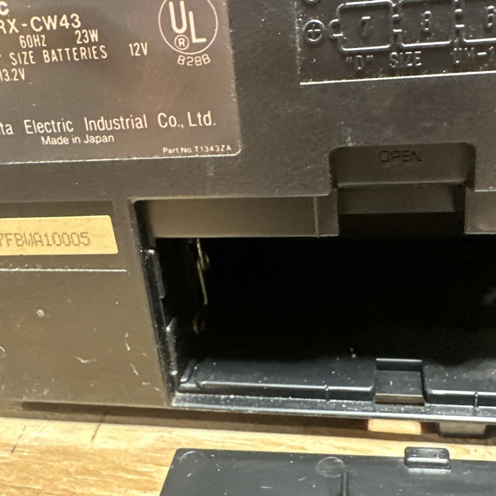 Panasonic RX-CW43 Dual Auto Reverse Stereo Cassette Record READ