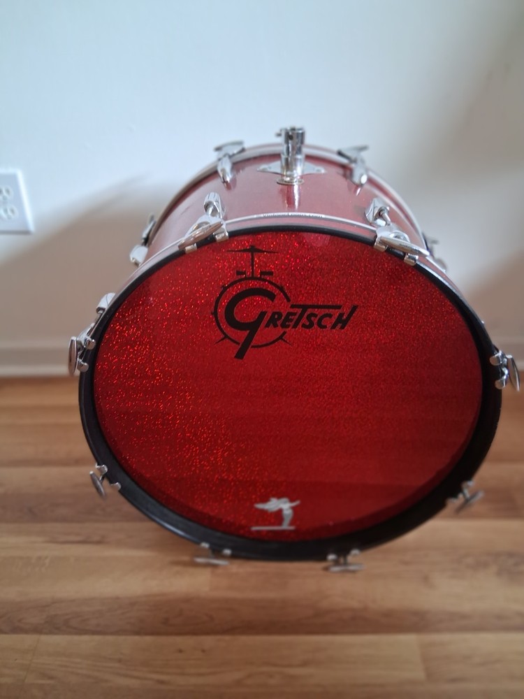 Gretsch 1966 Red Sparkle 4 piece drum set