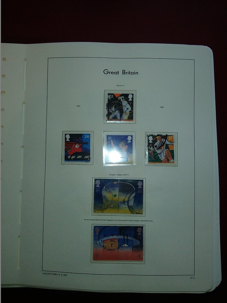 LIGHTHOUSE Commemorative Hingeless album pages Great Britain 1991-1999 Used