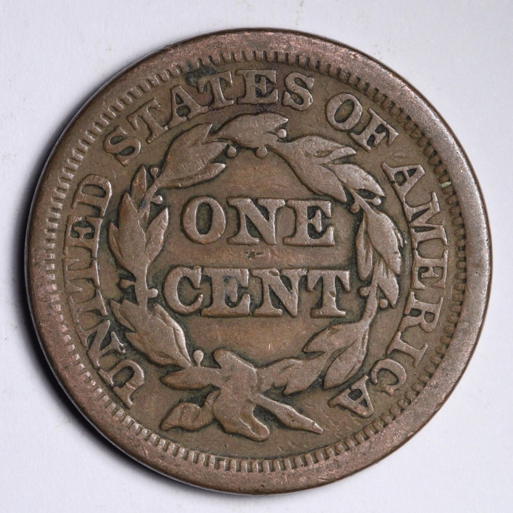 1846 Braided Hair Large Cent CHOICE FINE E320 JNC