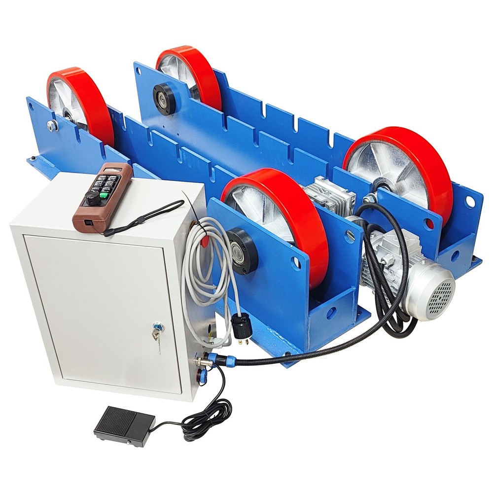220V 3T Adjustable Welding Turning Roller Remote Control Welding Roller Rack