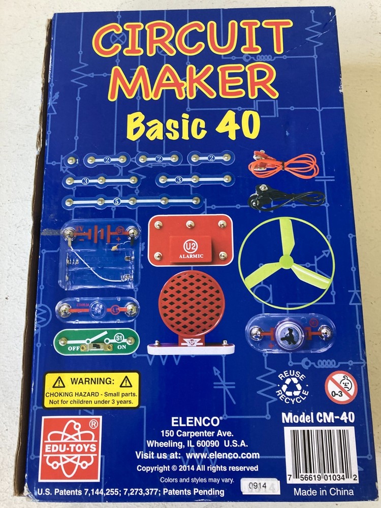 Circuit Maker Basic 40 STEM Ages 8+ Educational Toy Electronics Complete
