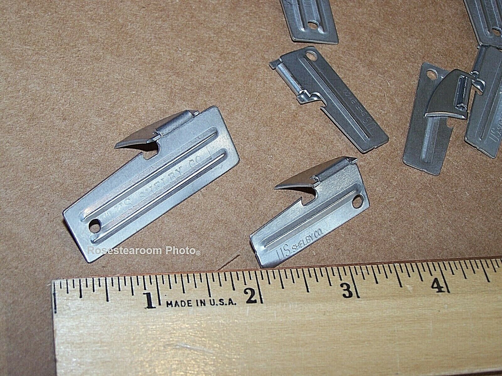 P38 & P51 Can Opener 10 Pack Shelby + Key Rings Mess Camping Survival Military