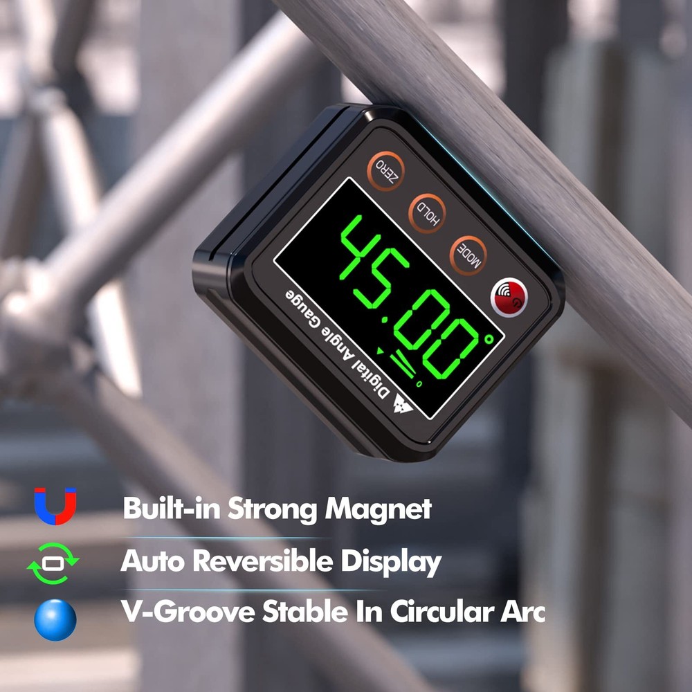 Magnetic Digital Angle Finder Protractor Inclinometer Mini Digital Level Angle G