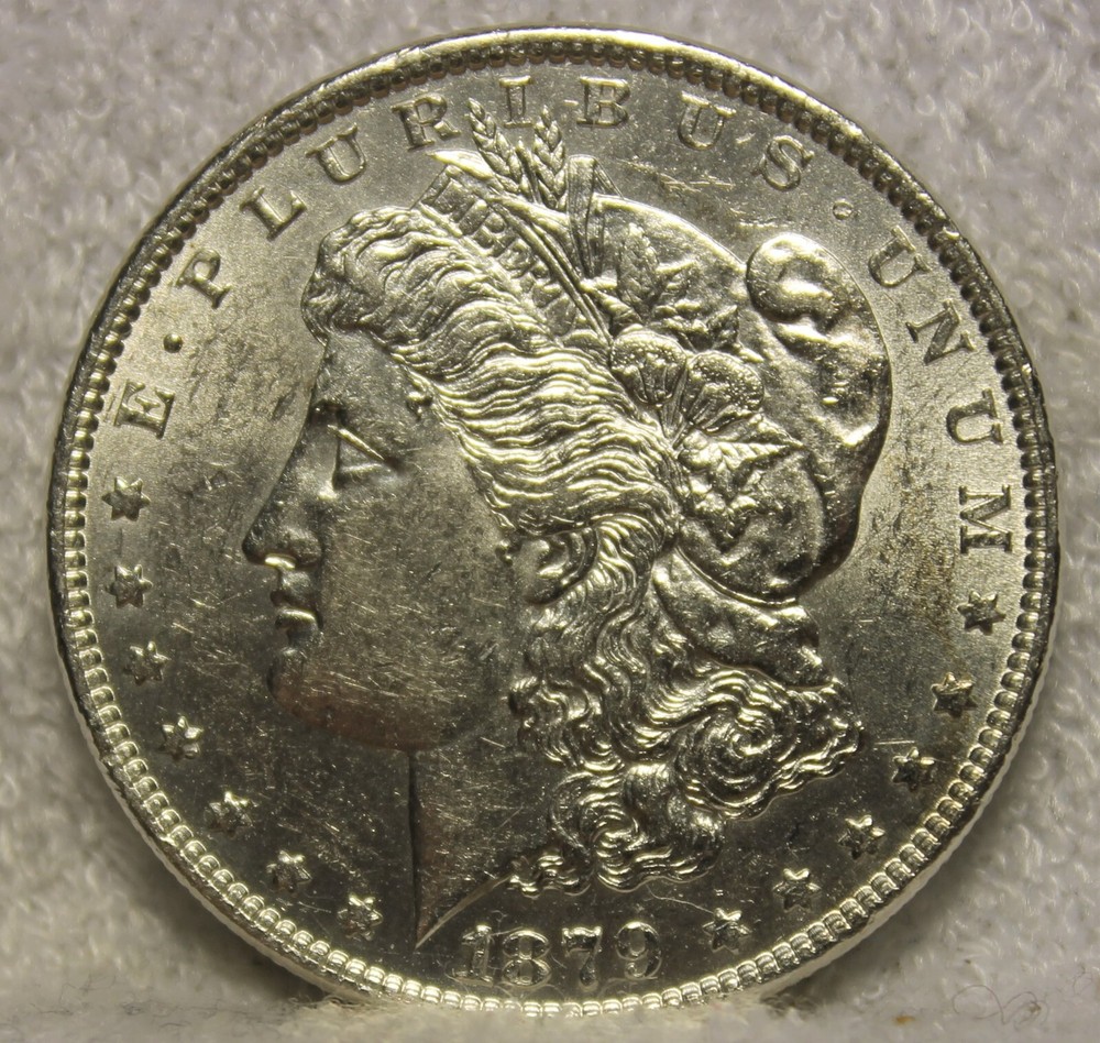 1879 uncirculated Morgan Silver Dollar