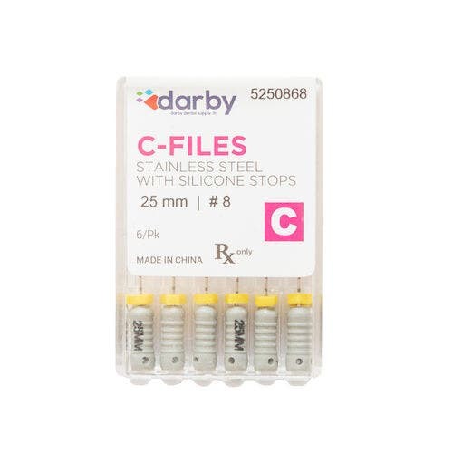 C-File, 25mm, #08, 6/Pkg.