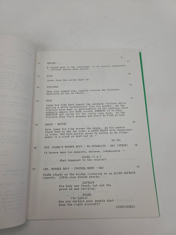 V / Garner Simmons 1984 TV Script, Robert Englund & Nicky Katt "The Deception"