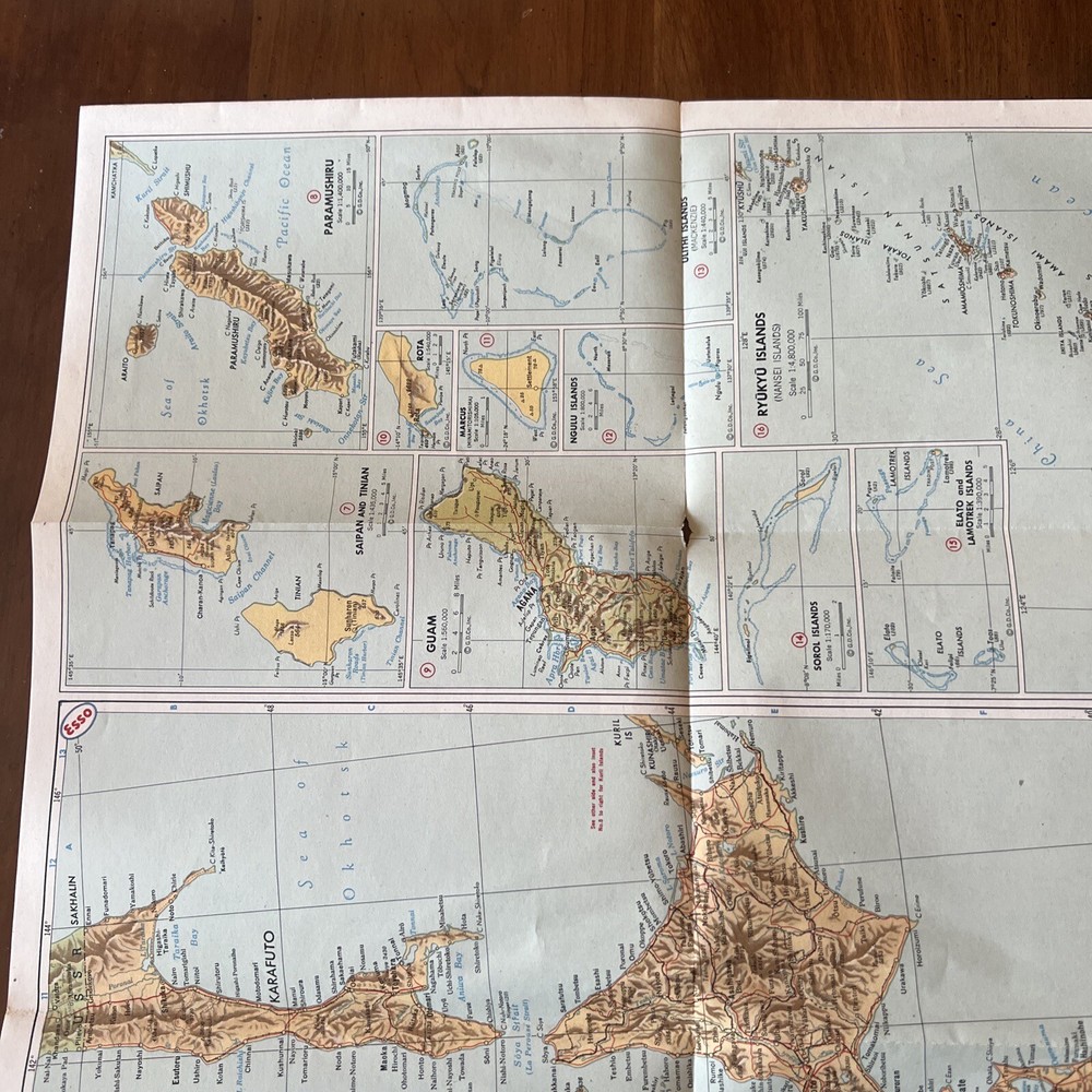 Esso War Map III Featuring The Pacific Theater