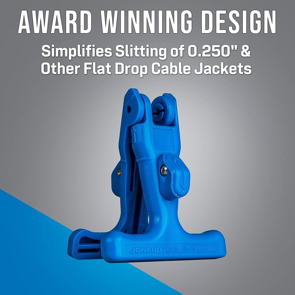 FOD-2000 Fiber Optic Slitter for Flat Drop Cables - 0.250" Width