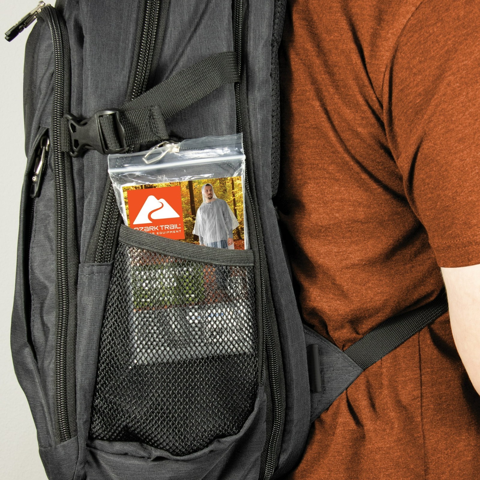 Lot of 10 x Ozark Trail Emergency Poncho Water Resistant PVC-Free Clear