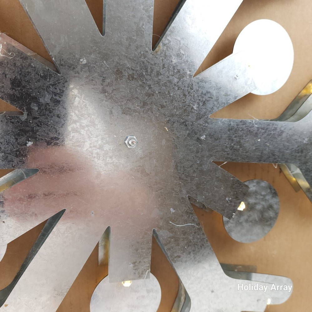 Bethlehem Lights Large 24" Metal Snowflake with LED Backlighting