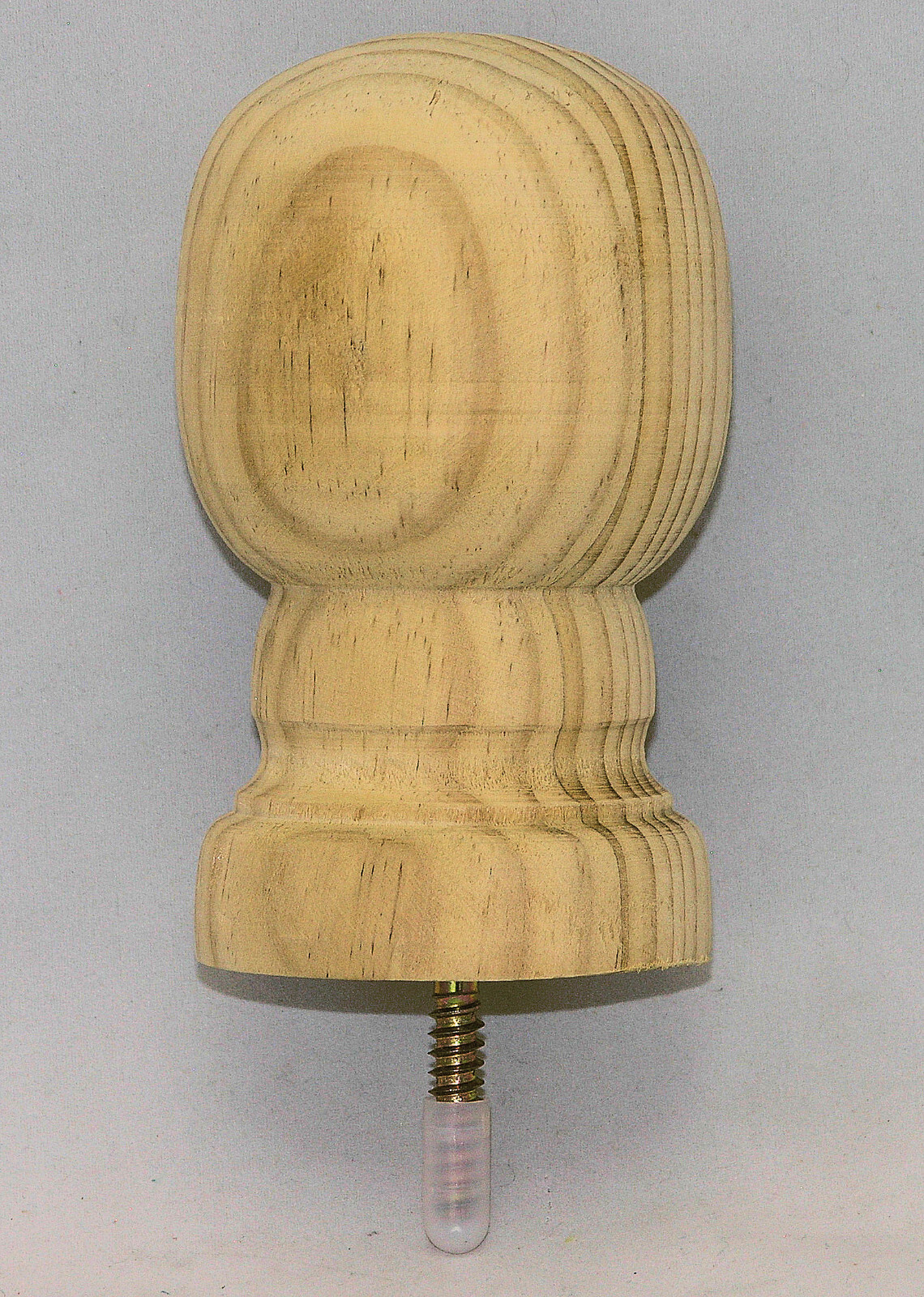 4 in. x 4 in. Pressure Treated Unfinished Pine Ball Top Finial - Fence Post Top
