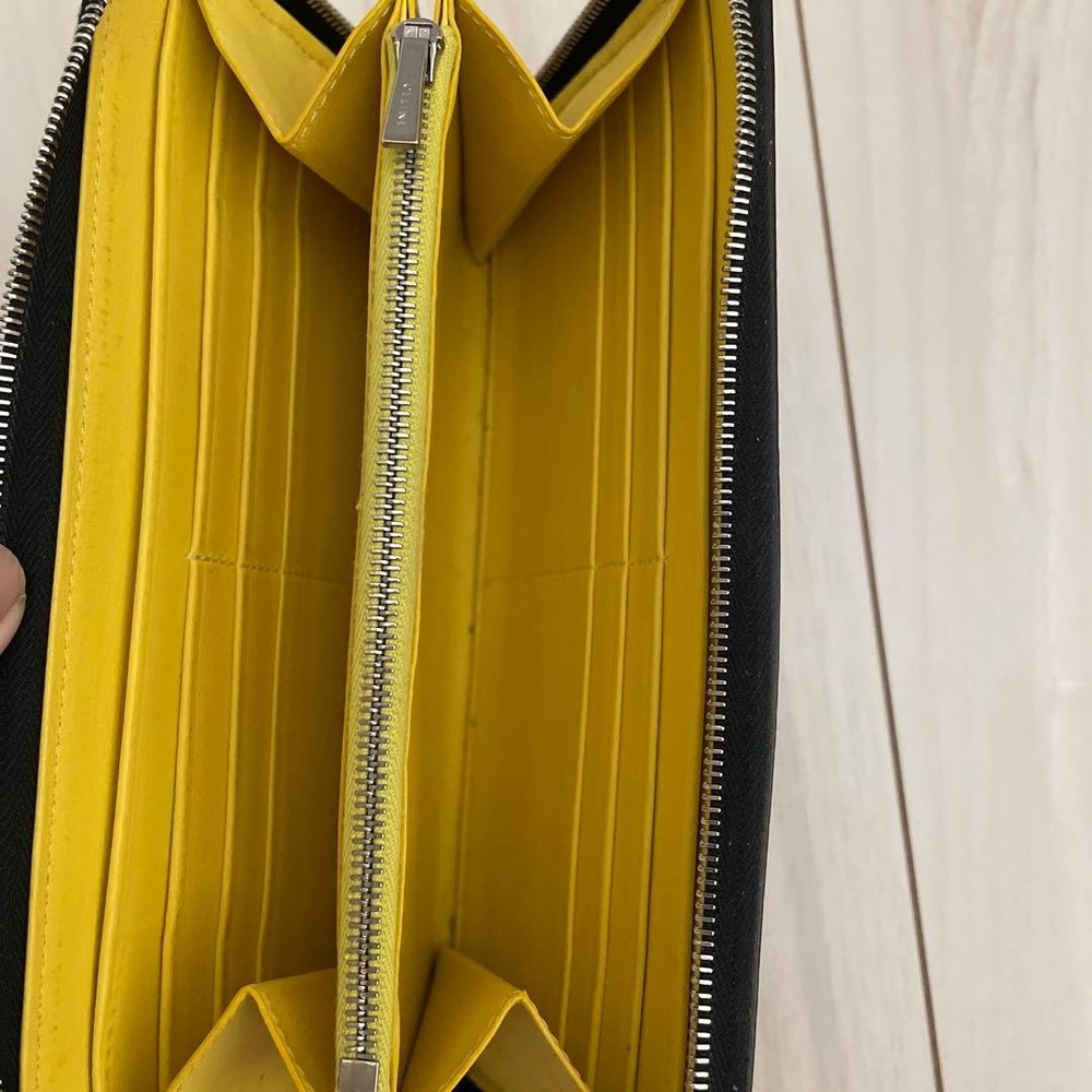 Celine Bicolor Long Wallet From Japan