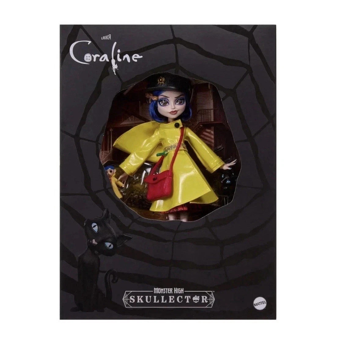 Mattel Monster High Skullector Coraline Doll with Cat JHK65 - New. In Hand