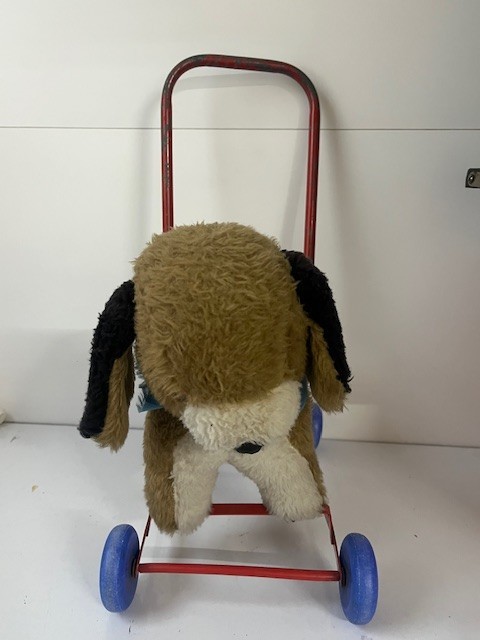 Vintage Push Along Dog