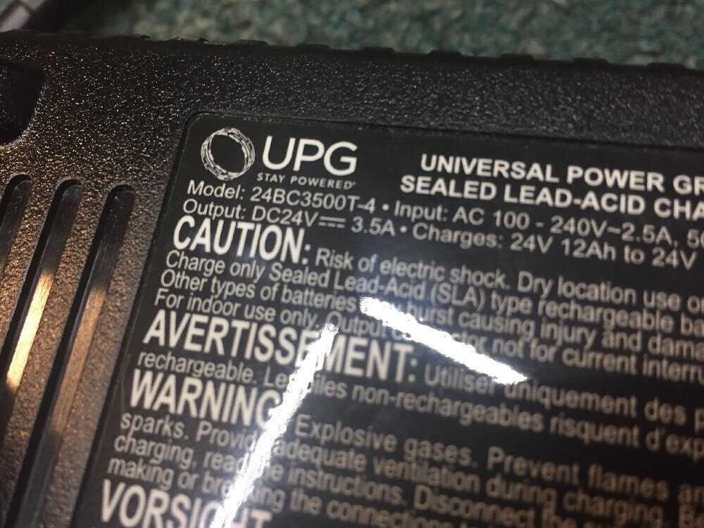 jazzy 3.5 amp battery charger maximizer Mobility Chair 24v volt power wheelchair