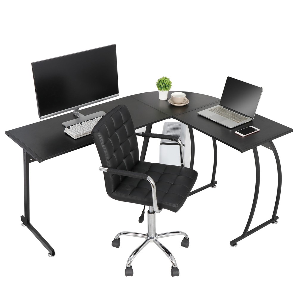 58" L Shaped Computer Desk L Shaped Corner Desk Laptop Study Writing Table