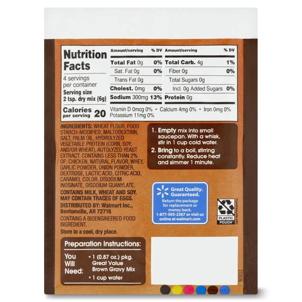 (12 pack) Brown Gravy Mix, 0.87 oz