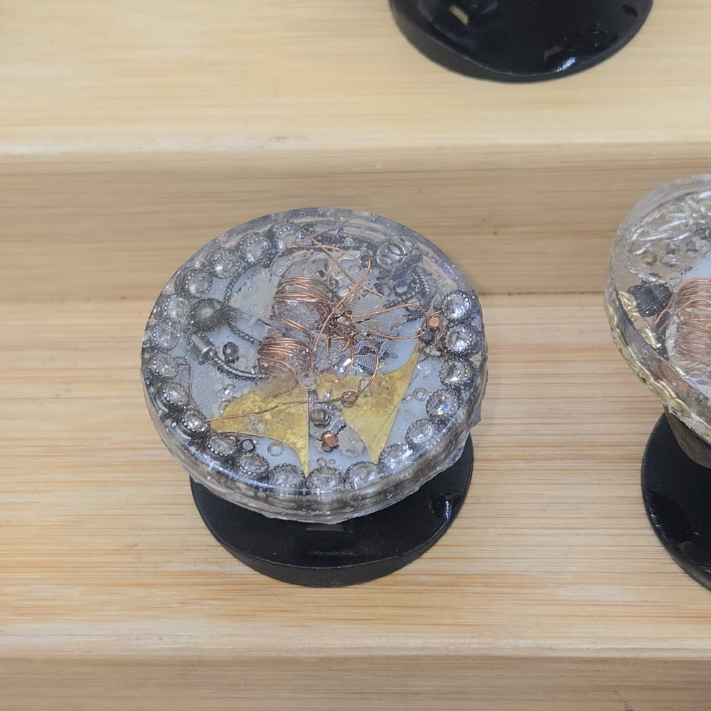 Orgonite Phone Grip Clear Quartz Copper EMF Protection