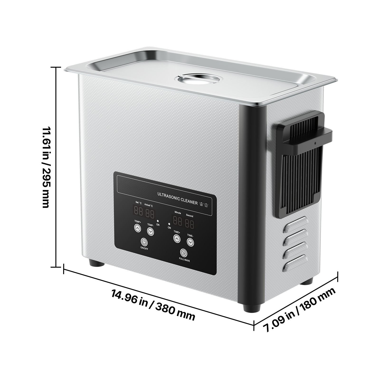 Uimoso 6L Ultrasonic Cleaner with Digital Timer & Heater Jewelry Cleaner 120W