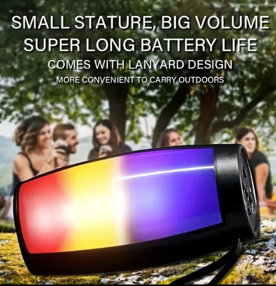 LED Portable Stereo Speakers