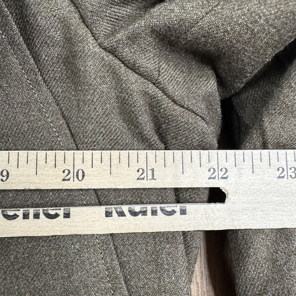 VINTAGE WW2 Jacket 40L Olive Green Field 5 Button Wool Shoulder Patch 1940s