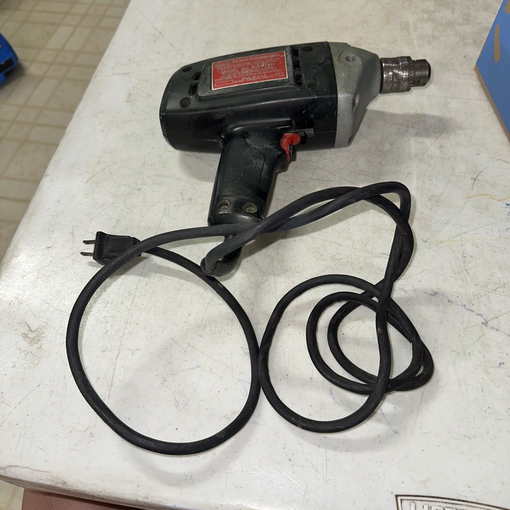 Vintage Sears, Roebuck & Co,3/8" Drill Model #315 Variable Speed Reversible Work