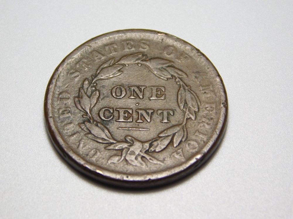 US COINS 1838 CORONET HEAD LARGE CENT