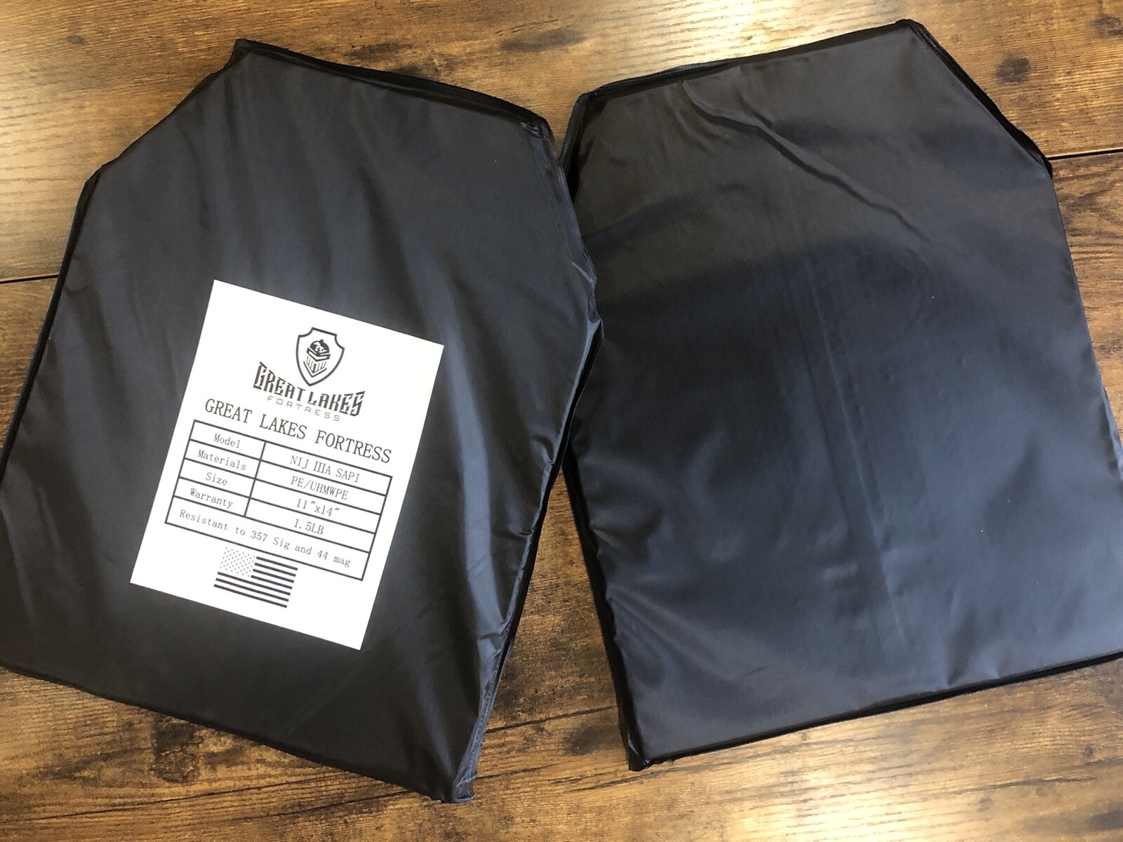 Level IIIA 3A Soft Bulletproof Body Armor Plates PAIR 11x14 Ultra Light Inserts