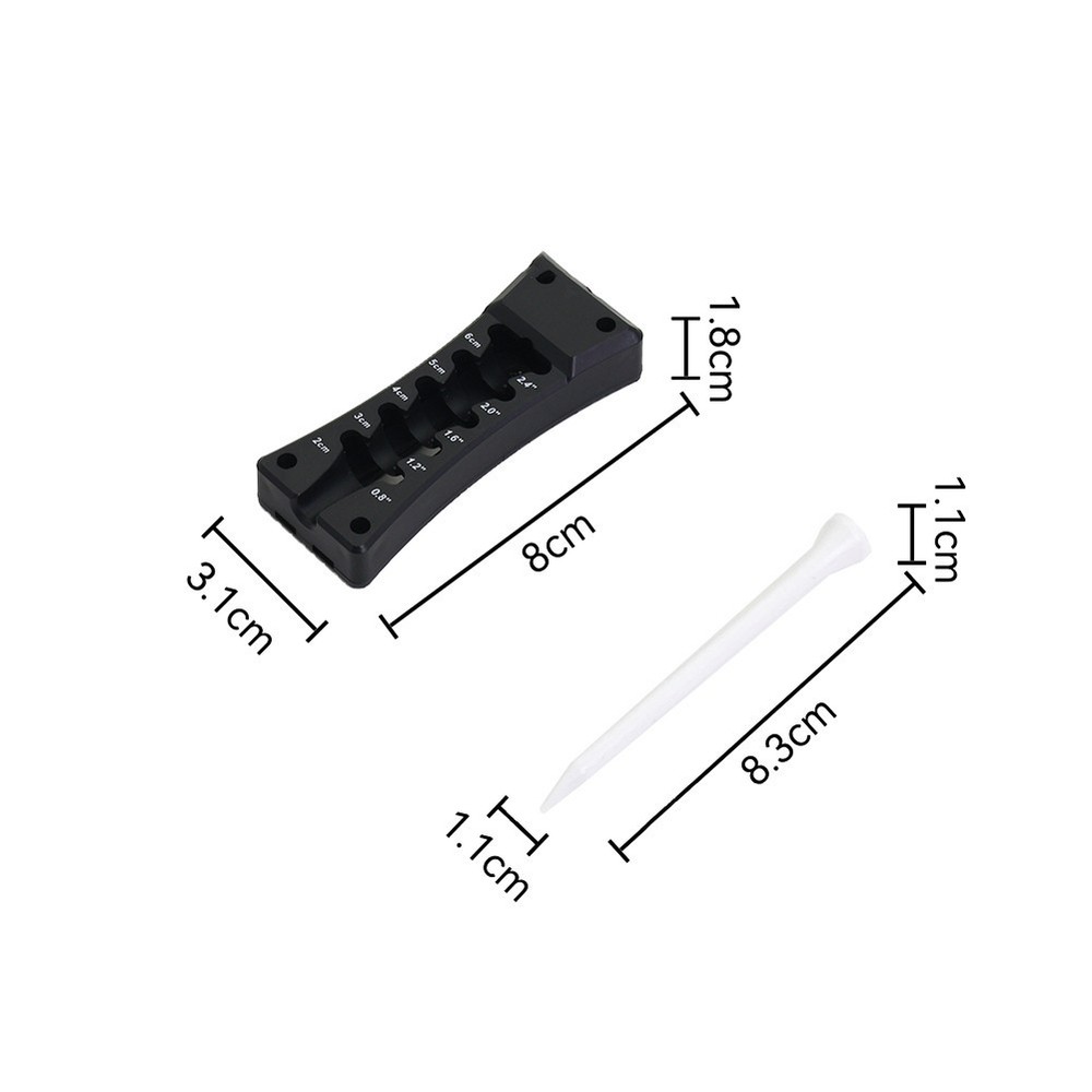 Multi Purpose Golf Tool with Adjustable Tee Height and Repair Features